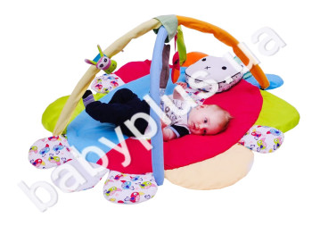 Коврик игровой с дугами и подвесными игрушками Братец кролик. Homefort 206002