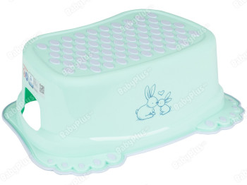 Підставка для ніг Зайчики з протиковзною гумою м'ятна. Tega Baby KR-006-105