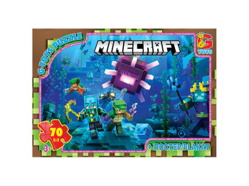 Пазли картонні Minecraft, 70 елементів, G-Toys MC802