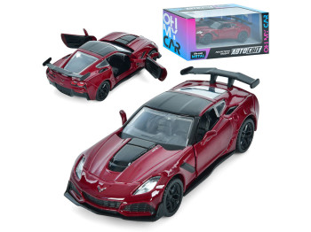 Машинка инерционная металлическая Corvette ZR1 2019, 16 см, открываются двери, АвтоСвіт