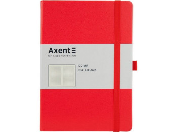 Записная книжка Axent Partner Prime А5, клетка, 96 листов, красная обложка, Axent