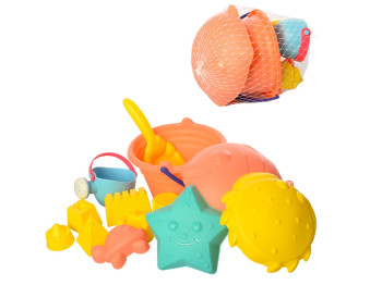 Набор для песочницы мягкий HG-768, 23 см, формочки и лейка, BabyToys