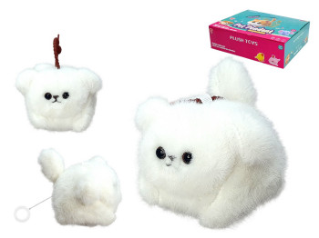 Заводная мягкая игрушка кот 9см, подвижный хвост, 688-359A (цена за1шт)