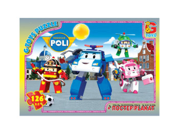 Пазлы картонные Робокар Полли, 117 элементов, G-Toys RR067440