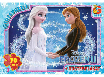 Пазлы картонные Frozen, 70 элементов, G-Toys