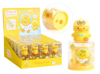 Точилка подвійна з контейнером Happy Duck (ціна за 1шт)