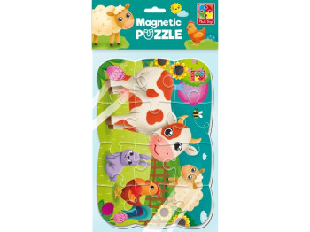 Пазлы мягкие магнитные А5, Малыш сможет Ферма, VT3205-89