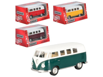 Машинка металлическая инерционная VOLKSWAGEN CLASSICAL BUS 1962. Kinsmart KT 5060 W
