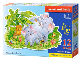 Пазлы Слоники, 12 элементов, Castorland