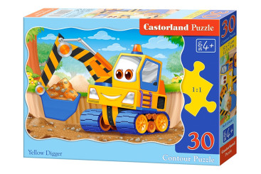 Пазлы Экскаватор, 30 элементов, Castorland