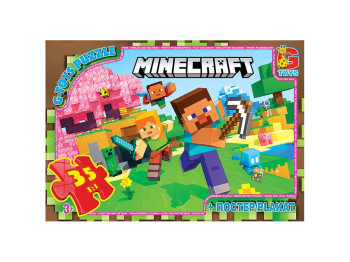 Пазли картонні Minecraft, 35 елементів, G-Toys MC797
