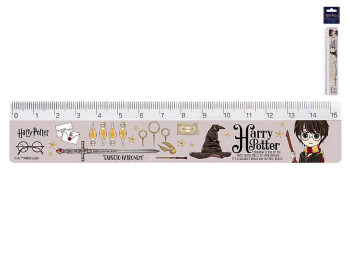 Линейка пластиковая Kite Harry Potter HP26-090, 15см