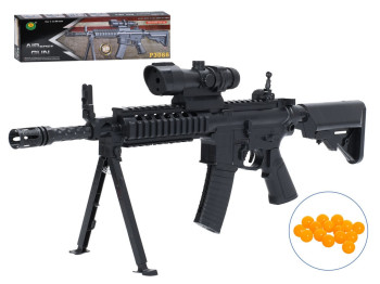 Игрушечный автомат Airsoft Gun с пластиковыми шарами, лазером и сошками, 61 см