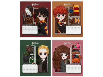 Тетрадь в косу линию Harry Potter Kite HP26-235, 12 листов, микс видов, цена за 1 шт