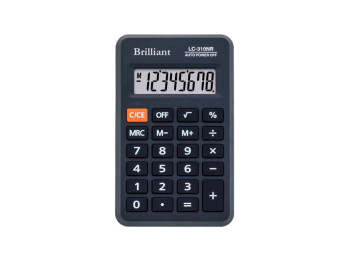 Калькулятор кишеньковий LC-310NR 8р., 1-пит, Brilliant LC-310NR