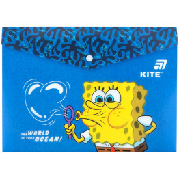 Папка на кнопке Kite SpongeBob SquarePants SB25-244, формат A4, полипропилен, Kite