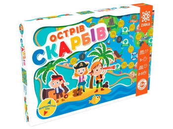 Настільна гра "Острів скарбів", ходилка, 3+, ZIRKA