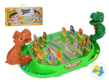 Настільна гра Dinosaur Battle, поле 50×22×20 см, кульки та фігурки динозаврів