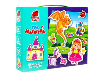 Магнитная игра, Принцесса и рыцарь, 30 элементов, Vladi Toys