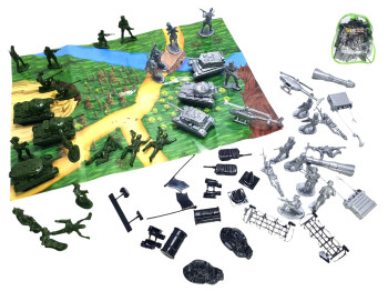 Военный игровой набор солдатиков Армия в рюкзаке Colorplast SSA-small