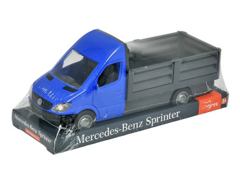 Автомобиль Mercedes-Benz Sprinter бортовой – синий на планшетке. Tigres 39666