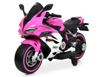 Дитячи йелектромотоцикл Bambi Racer  M 6359EL-8-1 (1шт) 2х45W, 1х12V/10AH, MP3, USB, TF, рожевий