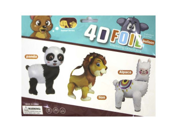Шарик фигурный фольгированный 3D Лама 52х64 см, YY-F0949