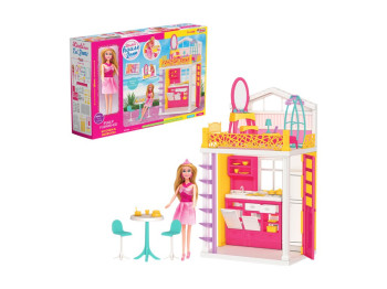 Игровой набор Кукольный домик, 2 этажа, мебель