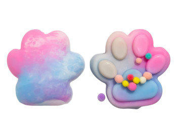 Игрушка антистресс Squishy лапка 12 см, мягкая и тянущаяся, с шариками (цена за 1шт)