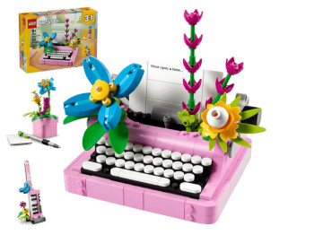 Конструктор LEGO Creator 3 в 1 Друкарська машинка з квітами, 363 деталі