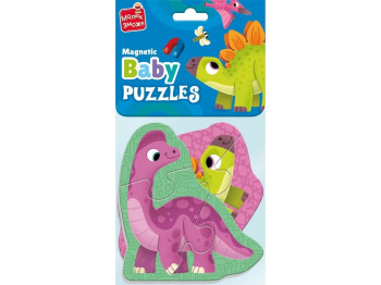 Магнитные беби пазлы Малыш сможет Динозаврики, Vladi Toys