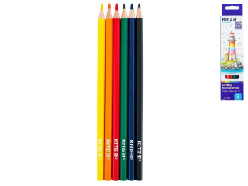 Карандаши цветные Classic 6 шт, Kite