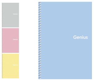Тетрадь для записей спиральная Genius, A5, 80 листов, в клетку, пластик, 4 вида, Школярик