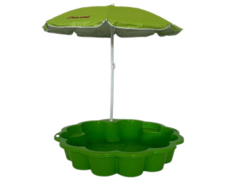 Песочница-бассейн с зонтиком Цветок 01235-05, для песка и воды, Doloni Toys