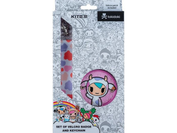 Набір бейдж на липучці та підвіска 2 шт, Tokidoki, Kite
