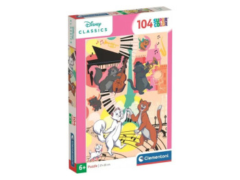 Пазлы 104 элемента, Кошки - Аристократы, Clementoni 25048