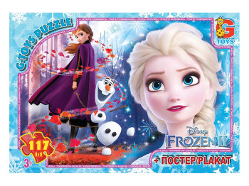 Пазли картонні Frozen, 117 елементів, G-Toys FR049