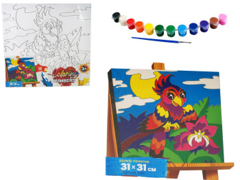 Набор для творчества Раскраска по номерам Coloring by numbers 31х31см, Danko Toys