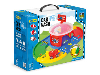Автотрек с автомойкой Wader Play Tracks Basic Car Wash 53005