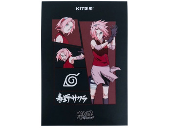Блокнот-планшет в клетку A5, 50 листов, Naruto Shippuden, Kite