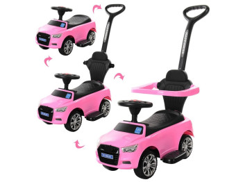 Каталка-толокар з батьківською ручкою 2в1. Bambi M 3503A-8