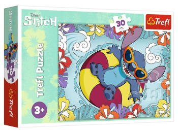 Пазли Trefl Lilo and Stitch У відпустці, 30 елементів