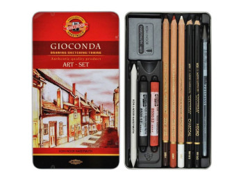 Набір художній Gioconda, 10 предметів, металева упаковка, Koh-i-Noor
