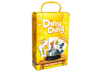 Настільна гра карткова Ding Ding, 18 см, підрахунок предметів, Strateg