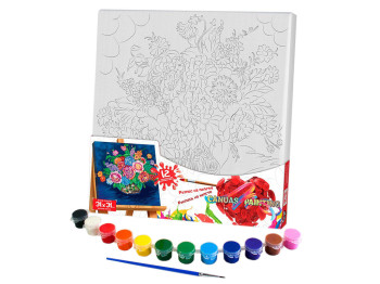 Набор для росписи на холсте Букет, для раскраски, Danko Toys