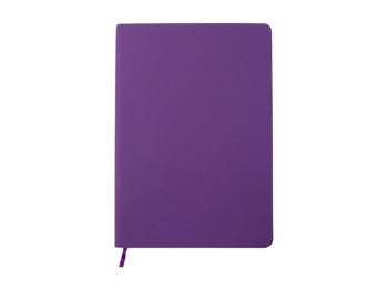Блокнот діловий BUROMAX TOUCH ME, A5, 96 арк., нелінований., обкладинка штучна шкіра, фіолетовий