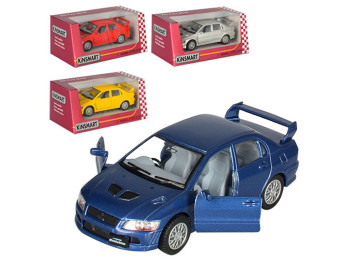 Машинка інерційна металева Mitsubishi Lancer VII, 12 см, відкриваються двері, Kinsmart