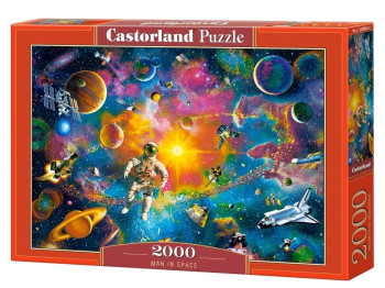Пазли Людина у космосі, 2000 елементів, Castorland