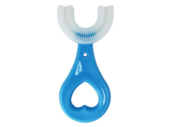Зубная щетка-капа U-образная, силикон, 1 предмет, MGZ-0799blue, MegaZayka