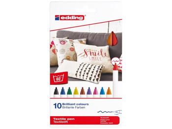 Маркер Textile Classic 10 кольорів 1 мм. Edding 4600/10C